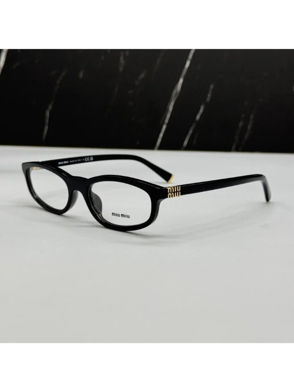New Miu Miu MU01ZV Black Eyeglasses MU01ZV 16K1O1